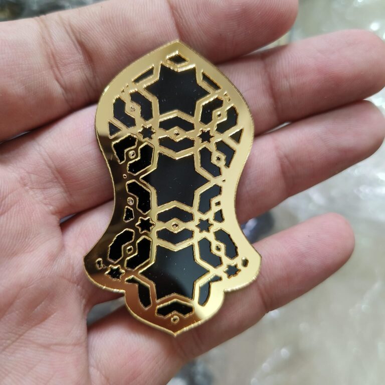 acrylic cold color brooches Nalen Pak islamic brooches